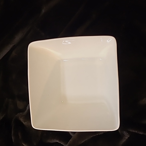 SANT' ANDREA White Royal Porcelain Fusion Square Bowl - Picture 2 of 8